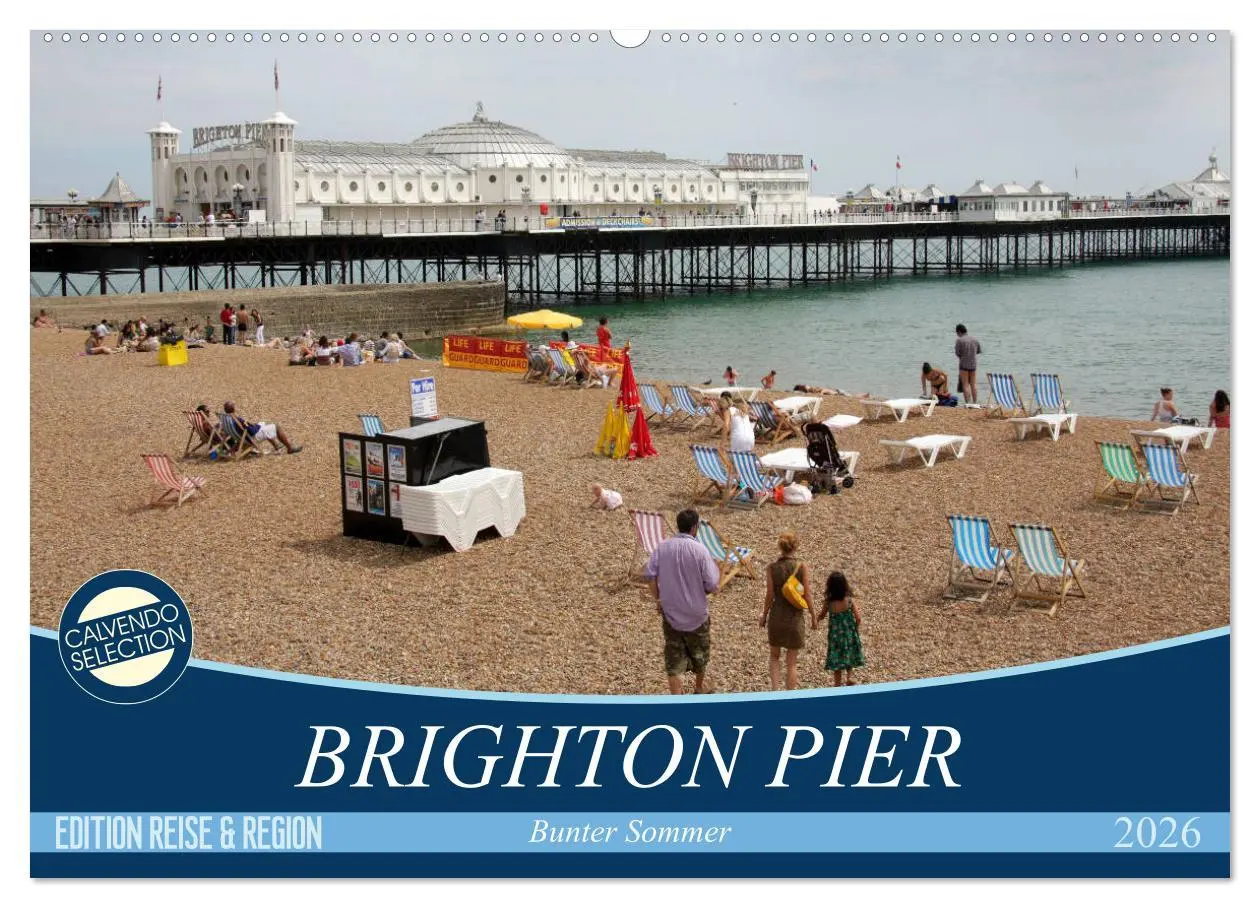Cover: 9783457877241 | Brighton Pier Bunter Sommer (Wandkalender 2026 DIN A2 quer),...