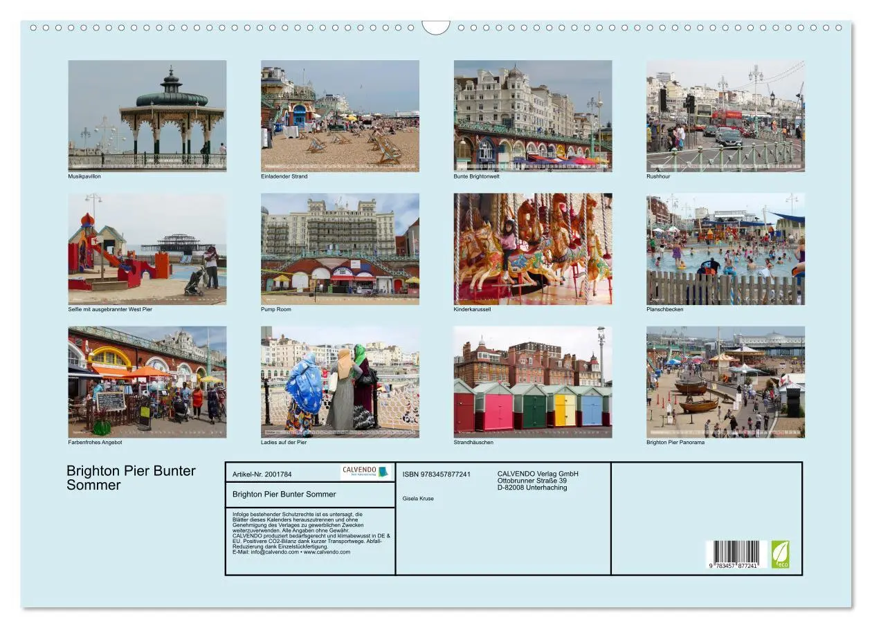 Bild: 9783457877241 | Brighton Pier Bunter Sommer (Wandkalender 2026 DIN A2 quer),...