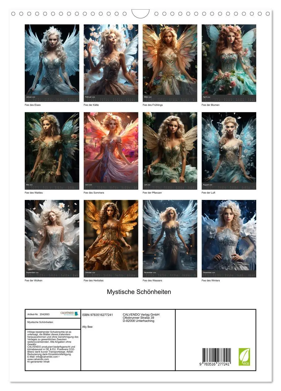 Bild: 9783516277241 | Mystische Schönheiten (Wandkalender 2026 DIN A3 hoch), CALVENDO...