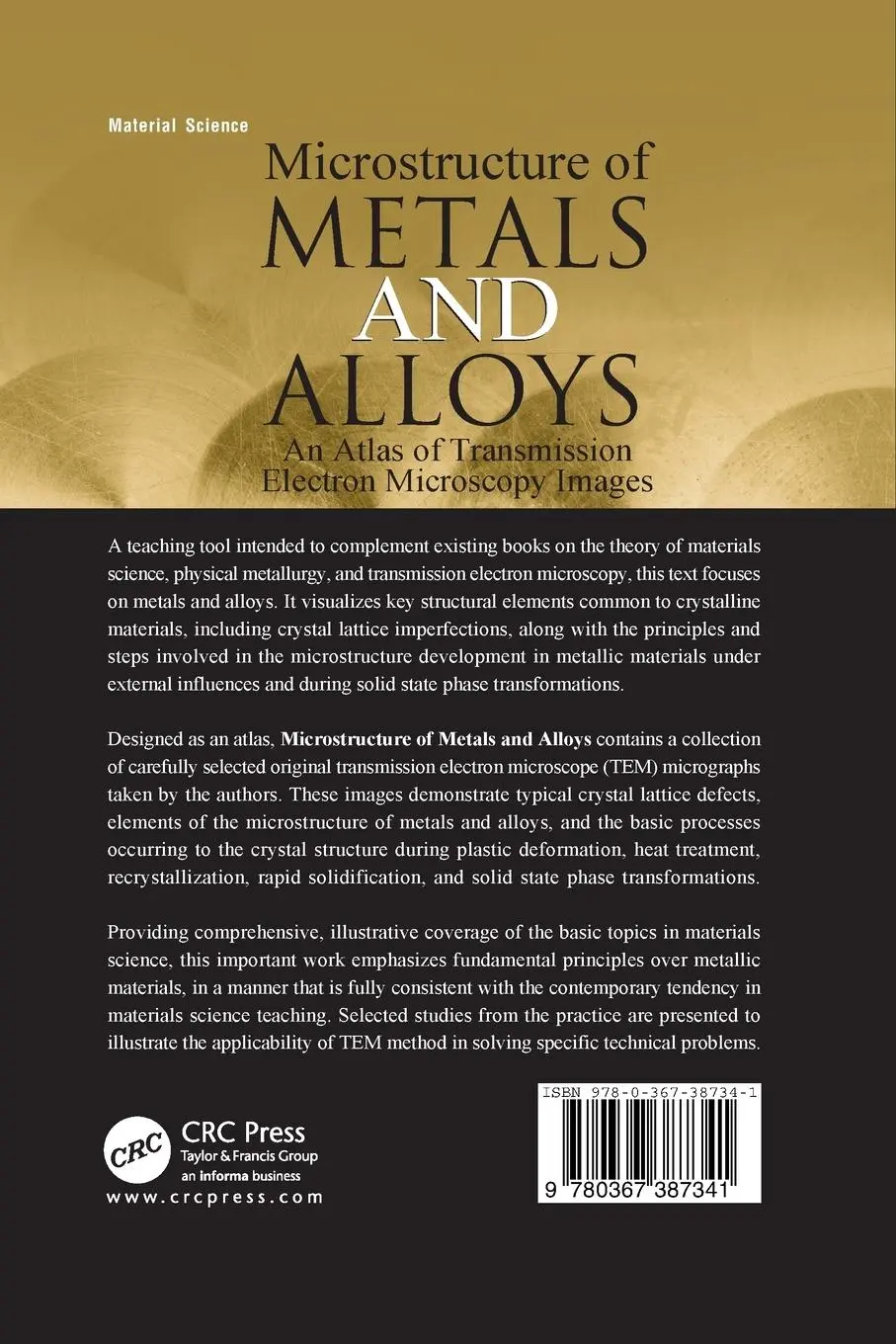 Rückseite: 9780367387341 | Microstructure of Metals and Alloys | Ganka Zlateva (u. a.) | Buch