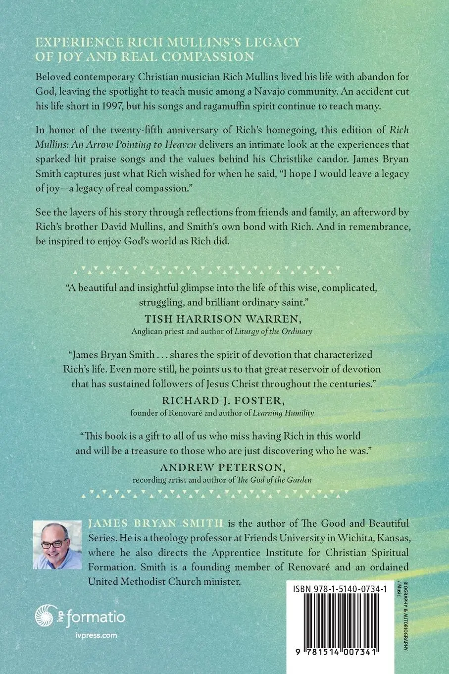 Rückseite: 9781514007341 | Rich Mullins | An Arrow Pointing to Heaven | James Bryan Smith | Buch