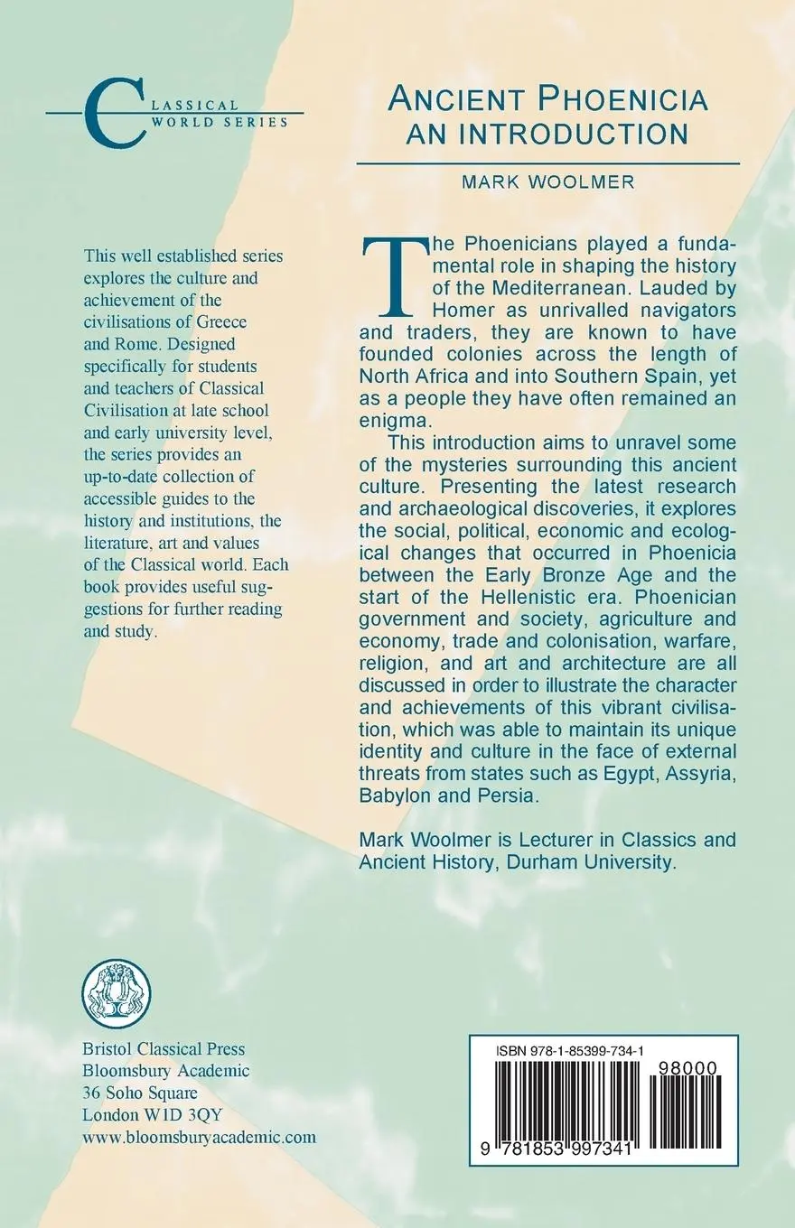 Rückseite: 9781853997341 | Ancient Phoenicia | An Introduction | Mark Woolmer | Taschenbuch
