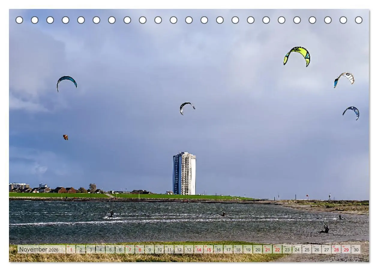 Bild: 9783457317341 | Seebad Büsum (Tischkalender 2026 DIN A5 quer), CALVENDO Monatskalender