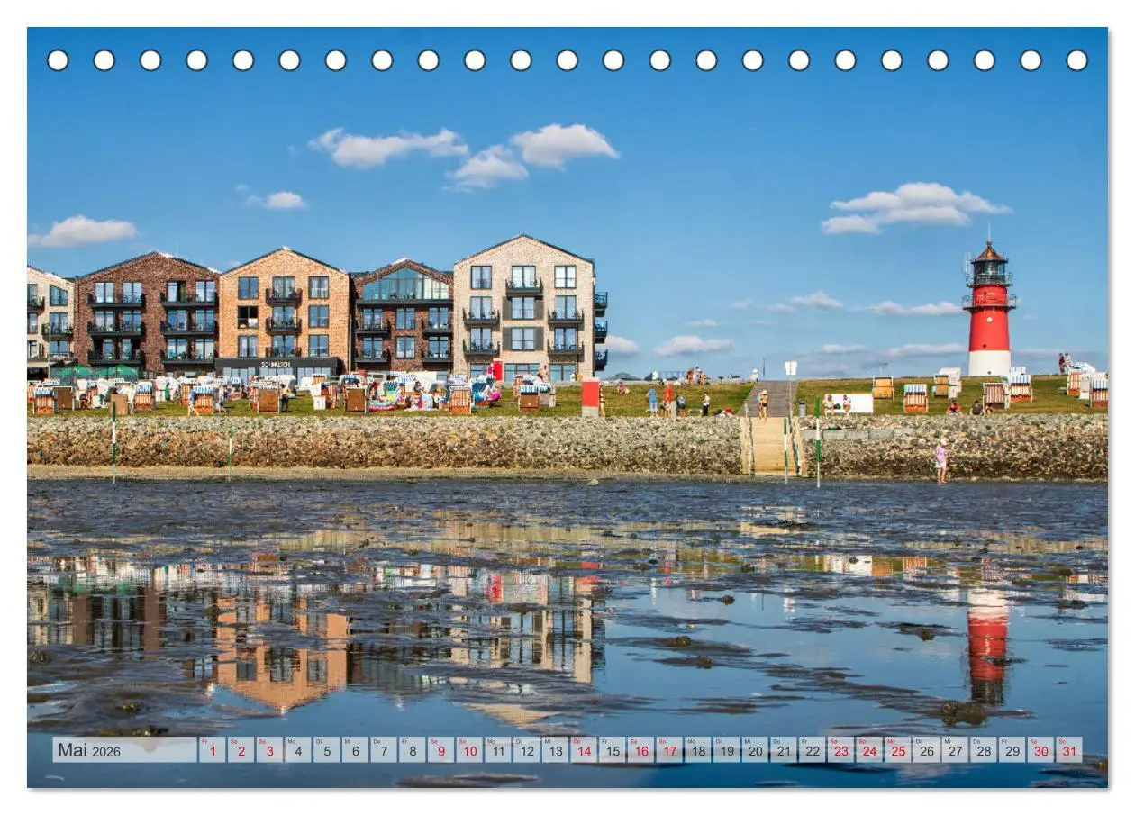 Bild: 9783457317341 | Seebad Büsum (Tischkalender 2026 DIN A5 quer), CALVENDO Monatskalender