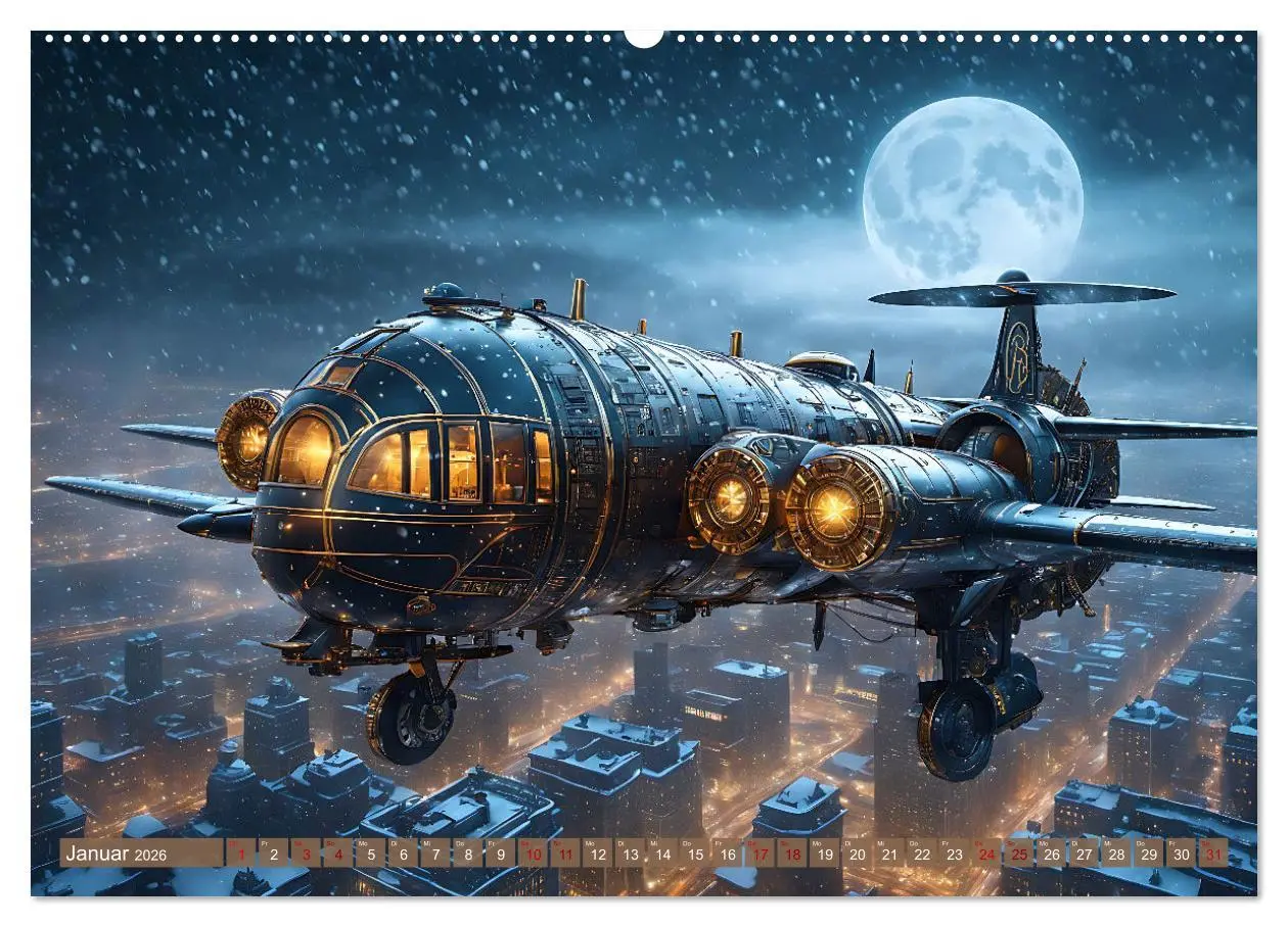 Bild: 9783457487341 | Steampunk Maschinenwelt (hochwertiger Premium Wandkalender 2026 DIN...