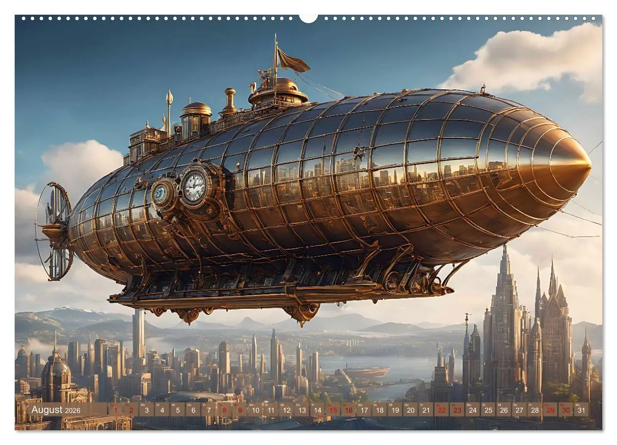 Bild: 9783457487341 | Steampunk Maschinenwelt (hochwertiger Premium Wandkalender 2026 DIN...