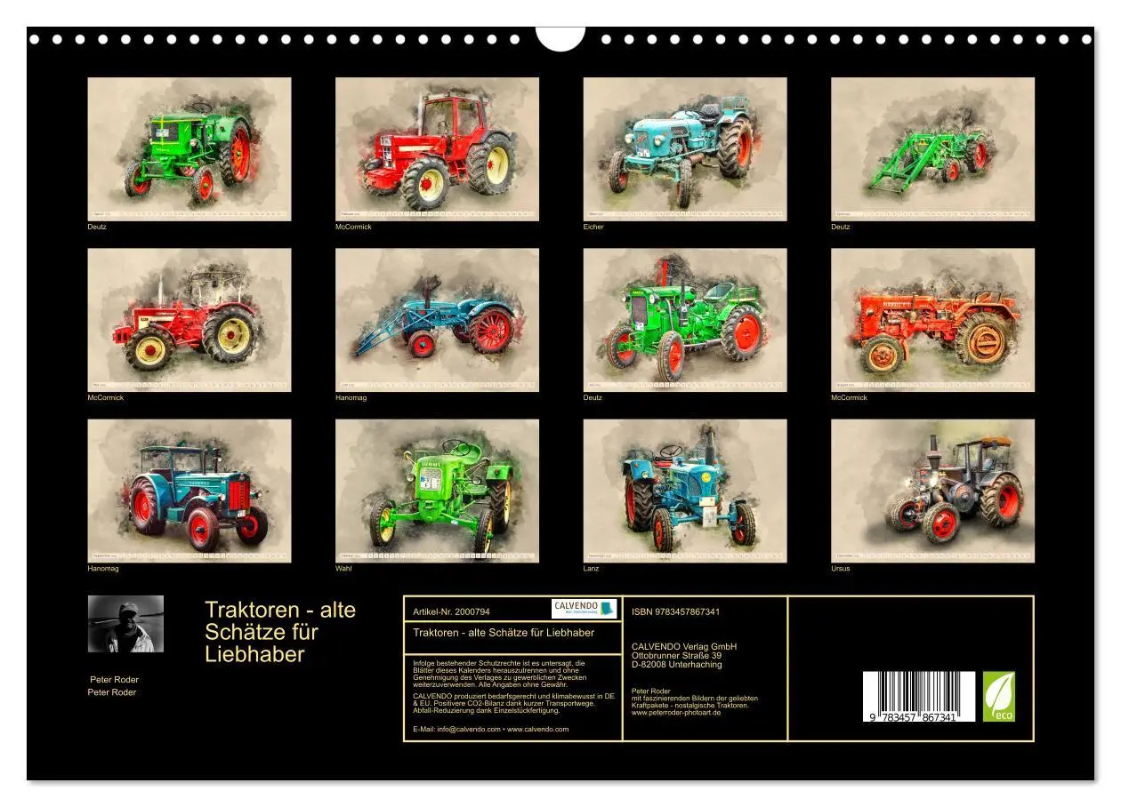 Bild: 9783457867341 | Traktoren - alte Schätze für Liebhaber (Wandkalender 2026 DIN A3...