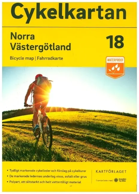 Cover: 9789189427341 | Cykelkartan Blad 18 Norra Västergötland | (Land-)Karte | Schwedisch