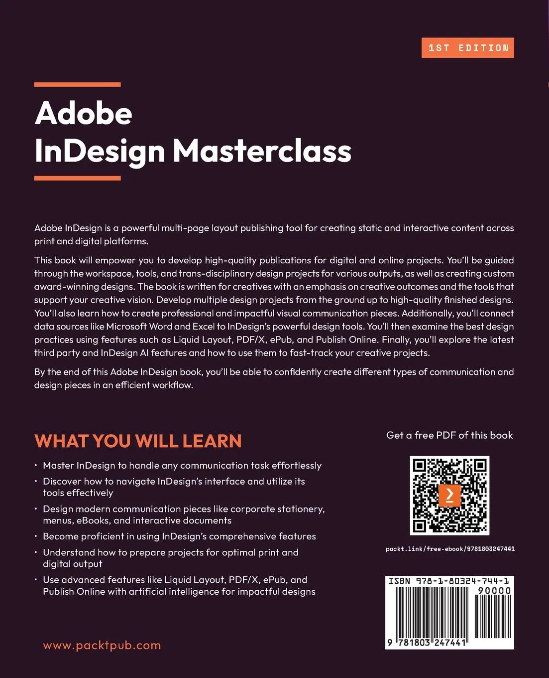 Rückseite: 9781803247441 | Adobe InDesign Masterclass | Mohammed Jogie | Taschenbuch | Englisch
