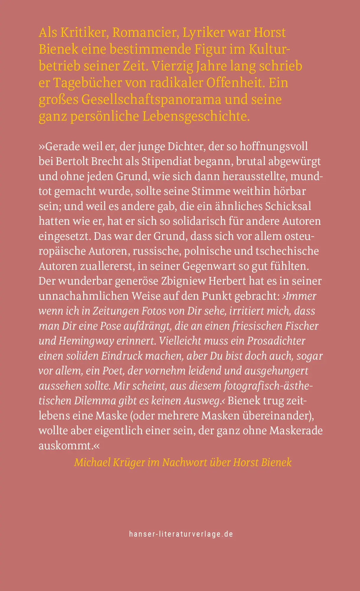 Bild: 9783446277441 | Es gibt nur die Kunst, die Liebe und den Tod. Dazwischen gibt es...