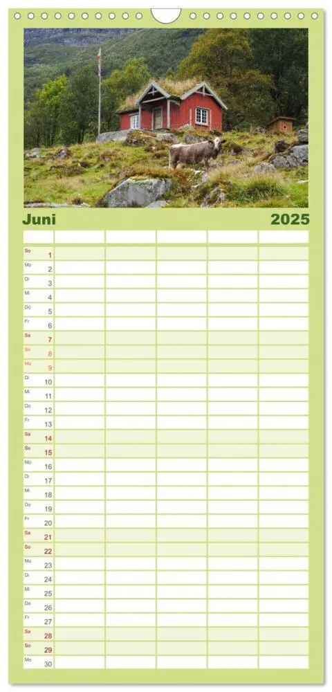 Bild: 9783457097441 | Familienplaner 2025 - Spektakuläre Bergwelten Norwegen mit 5...
