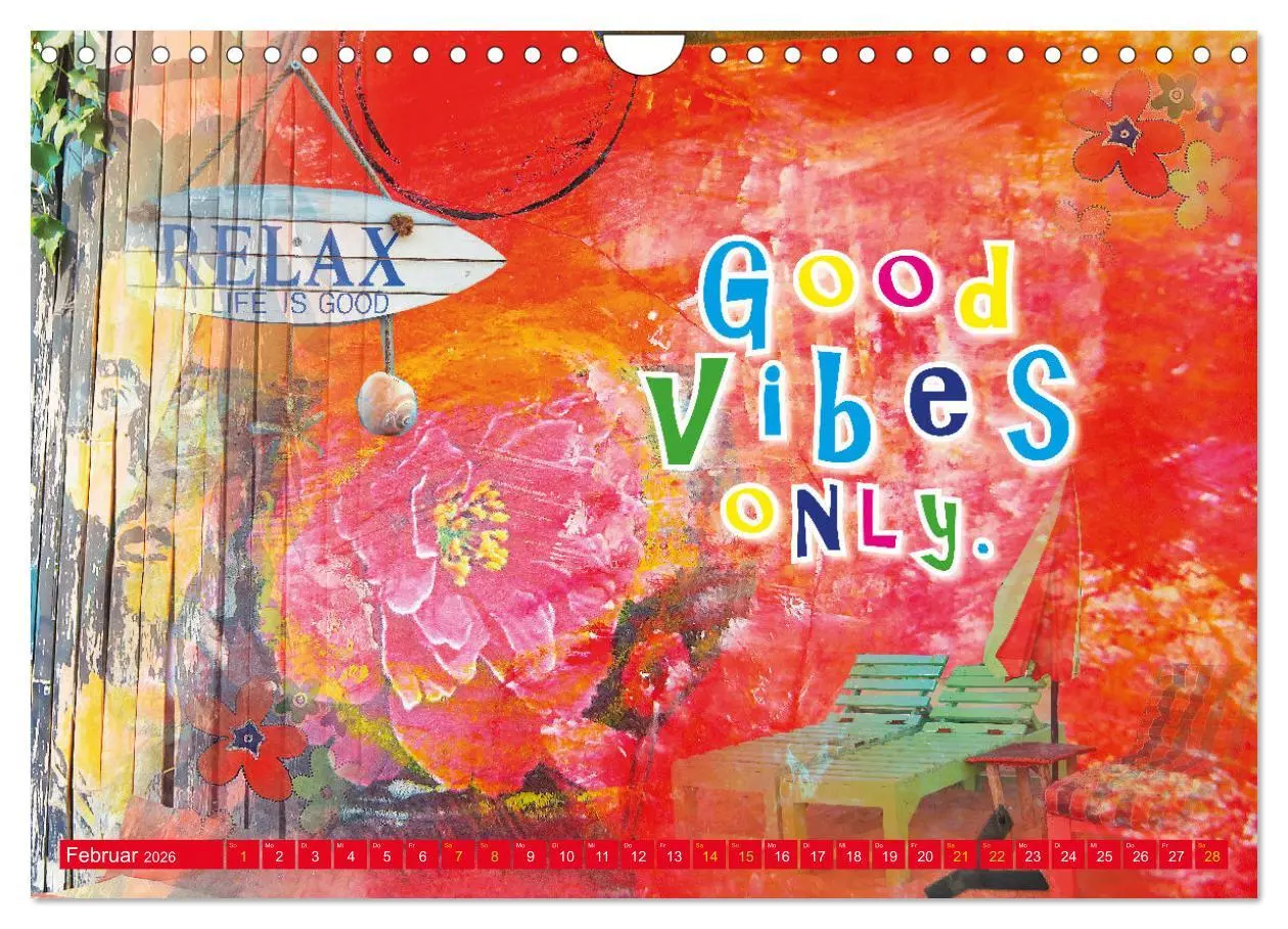 Bild: 9783457547441 | Love and Peace Liebe und Frieden (Wandkalender 2026 DIN A4 quer),...