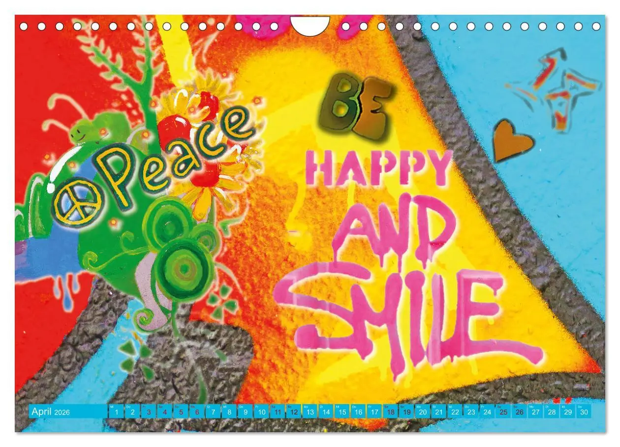 Bild: 9783457547441 | Love and Peace Liebe und Frieden (Wandkalender 2026 DIN A4 quer),...