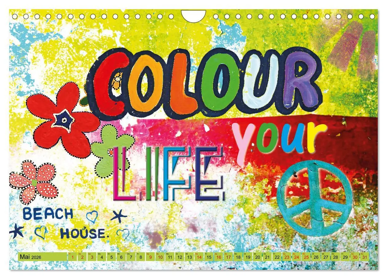 Bild: 9783457547441 | Love and Peace Liebe und Frieden (Wandkalender 2026 DIN A4 quer),...