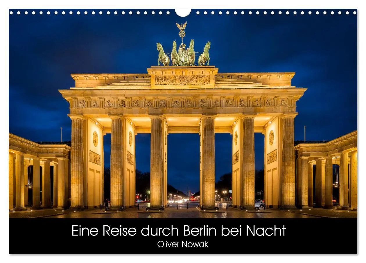 Cover: 9783457617441 | Eine Reise durch Berlin bei Nacht (Wandkalender 2026 DIN A3 quer),...