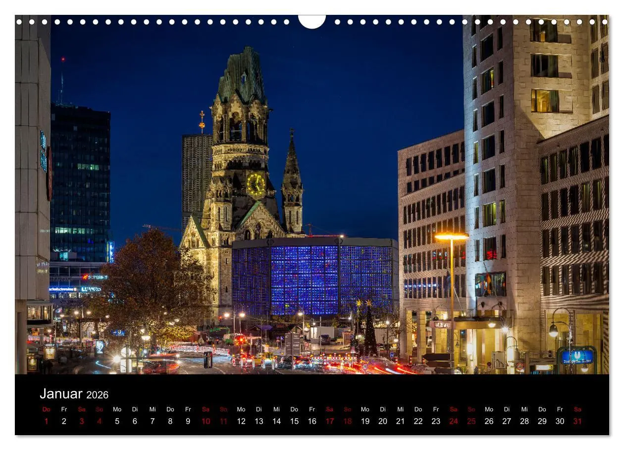 Bild: 9783457617441 | Eine Reise durch Berlin bei Nacht (Wandkalender 2026 DIN A3 quer),...