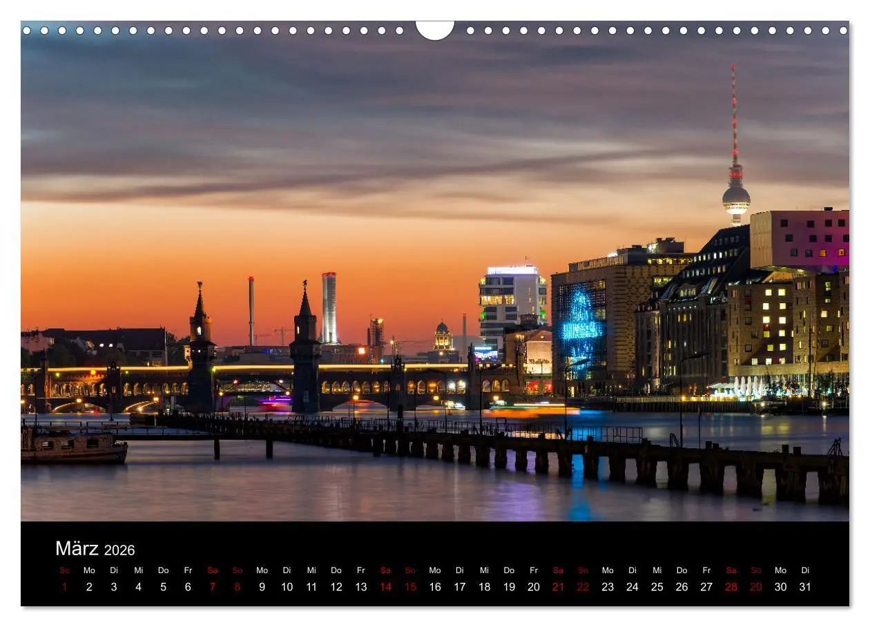 Bild: 9783457617441 | Eine Reise durch Berlin bei Nacht (Wandkalender 2026 DIN A3 quer),...