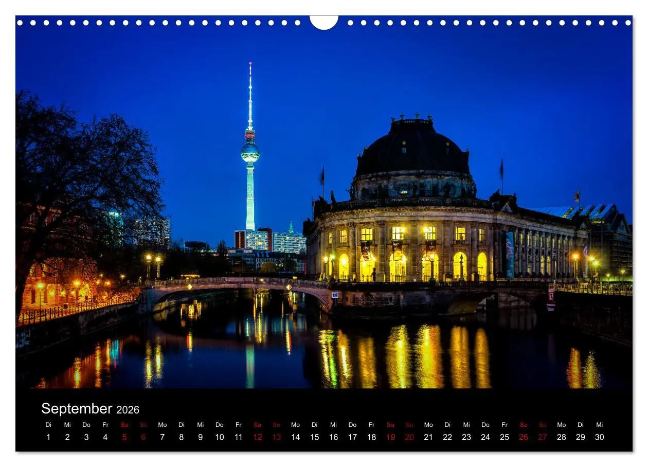 Bild: 9783457617441 | Eine Reise durch Berlin bei Nacht (Wandkalender 2026 DIN A3 quer),...