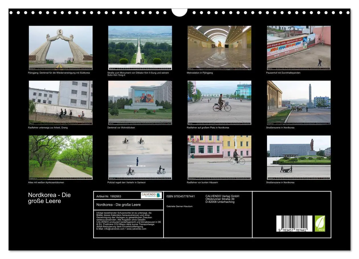 Bild: 9783457787441 | Nordkorea - Die große Leere (Wandkalender 2026 DIN A3 quer),...