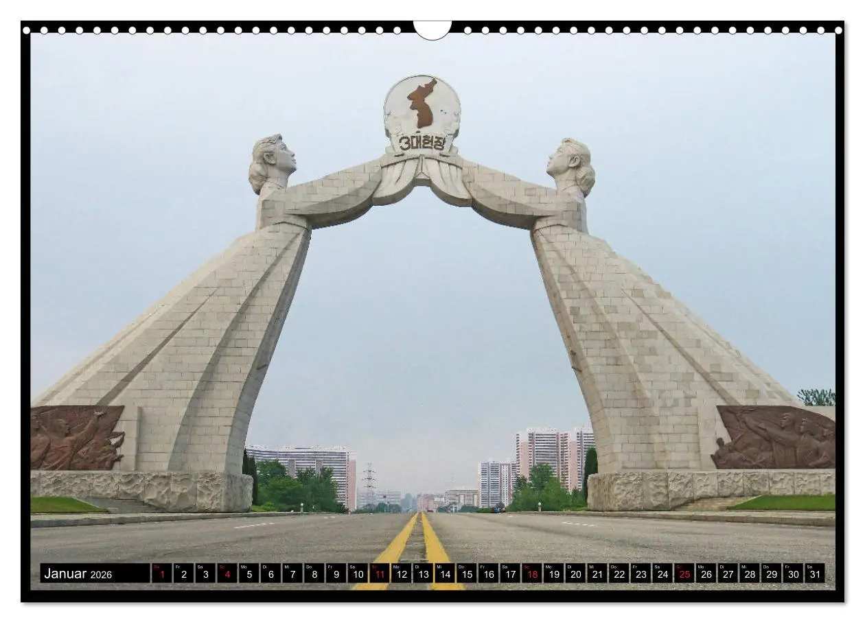 Bild: 9783457787441 | Nordkorea - Die große Leere (Wandkalender 2026 DIN A3 quer),...