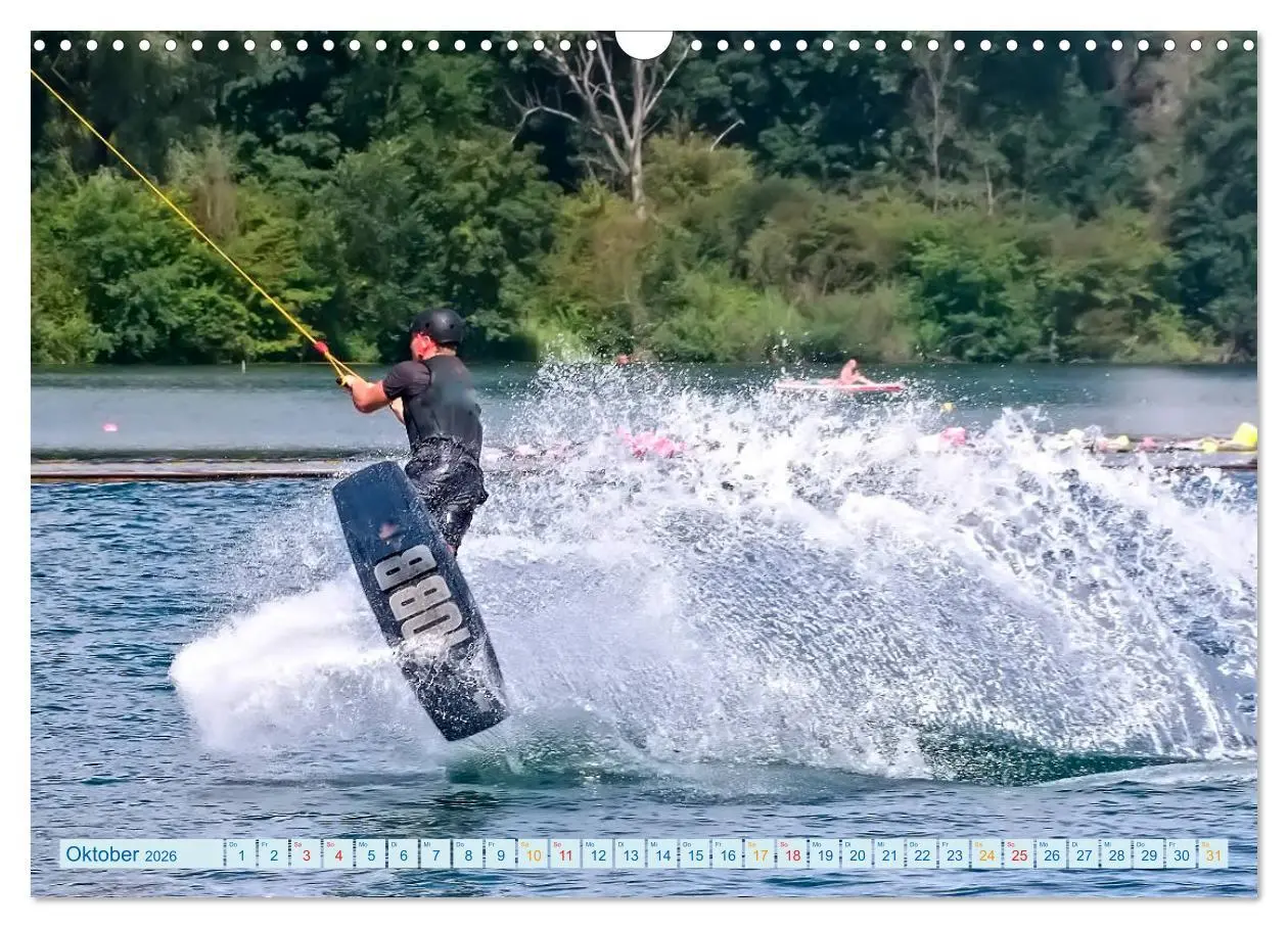 Bild: 9783457857441 | Wakeboarden (Wandkalender 2026 DIN A3 quer), CALVENDO Monatskalender