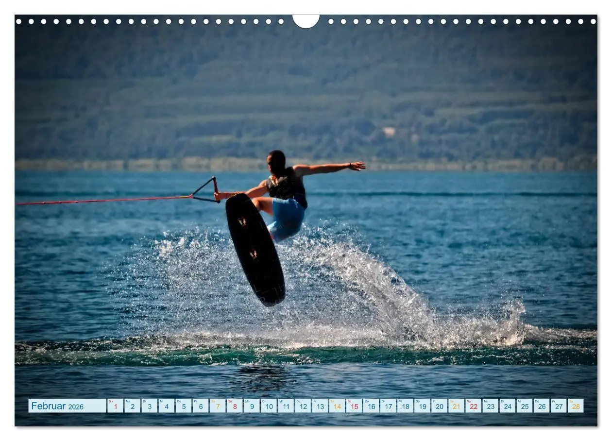 Bild: 9783457857441 | Wakeboarden (Wandkalender 2026 DIN A3 quer), CALVENDO Monatskalender