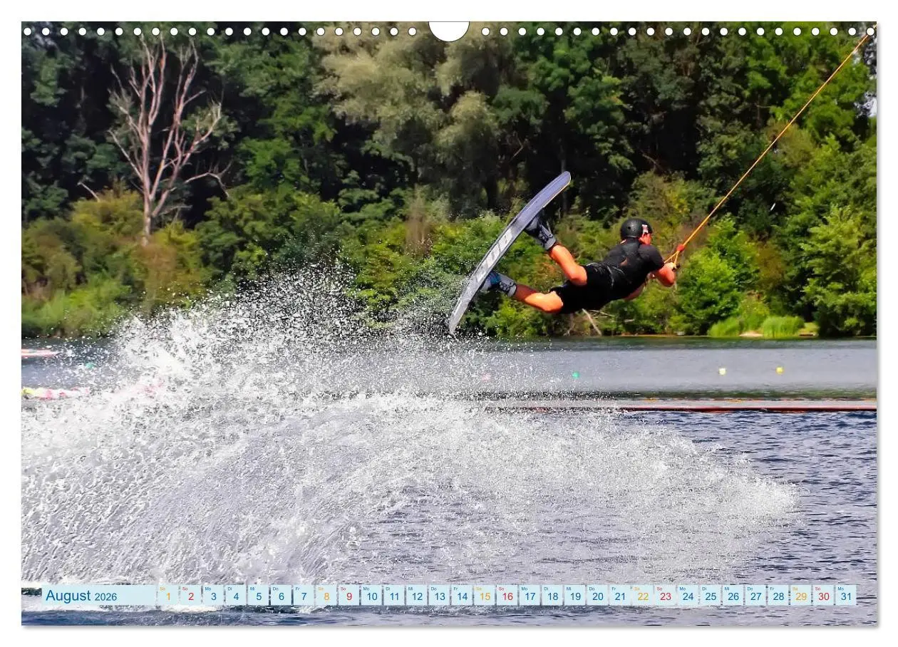 Bild: 9783457857441 | Wakeboarden (Wandkalender 2026 DIN A3 quer), CALVENDO Monatskalender