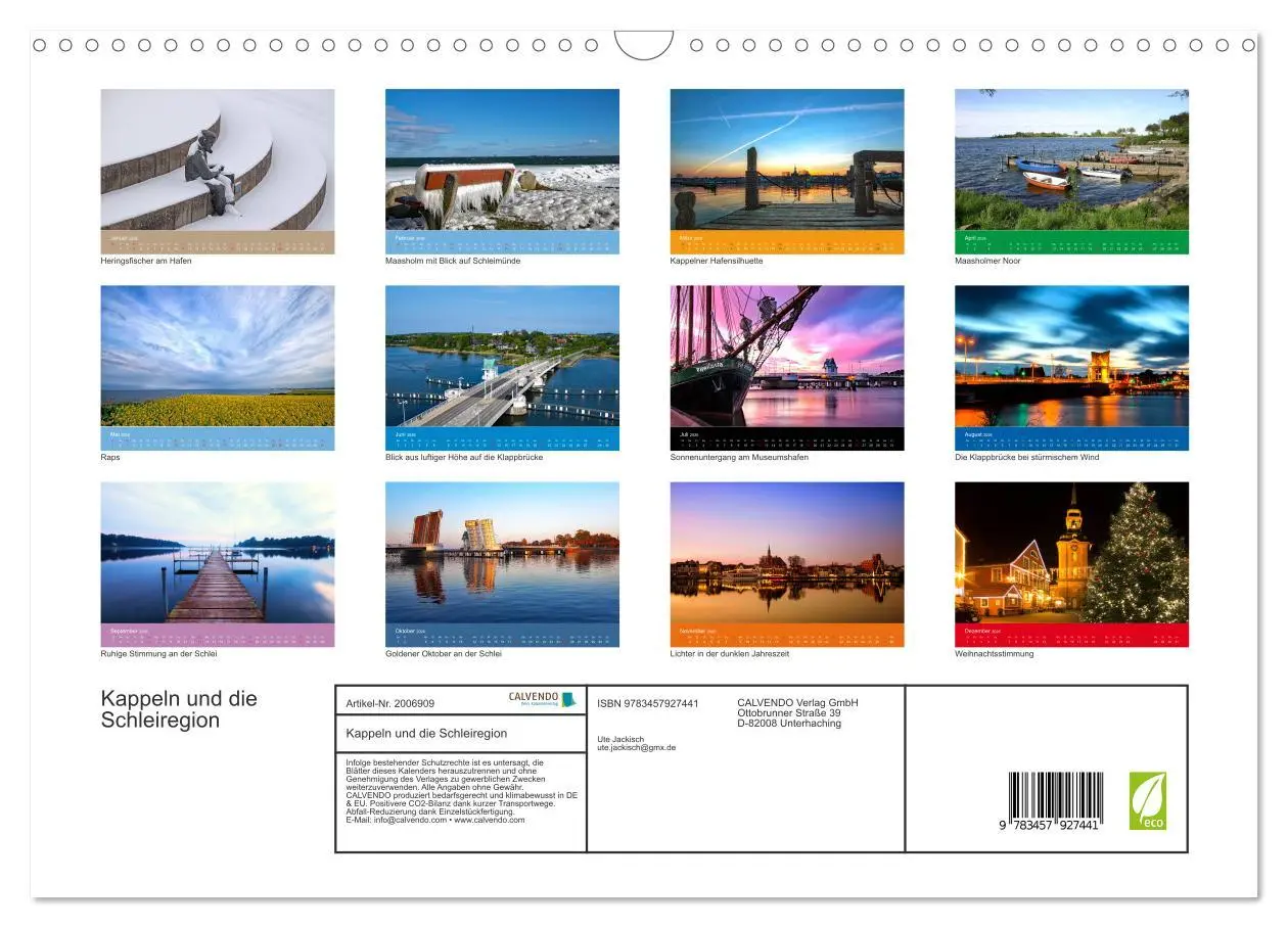 Bild: 9783457927441 | Kappeln und die Schleiregion (Wandkalender 2026 DIN A3 quer),...