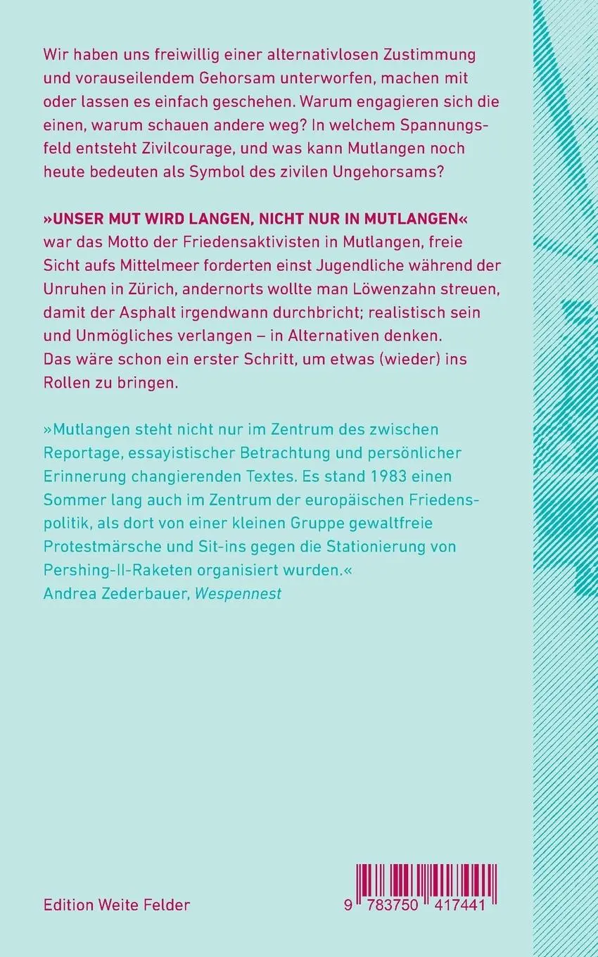 Rückseite: 9783750417441 | Wird unser Mut langen? | Ziviler Ungehorsam für den Frieden | Buch