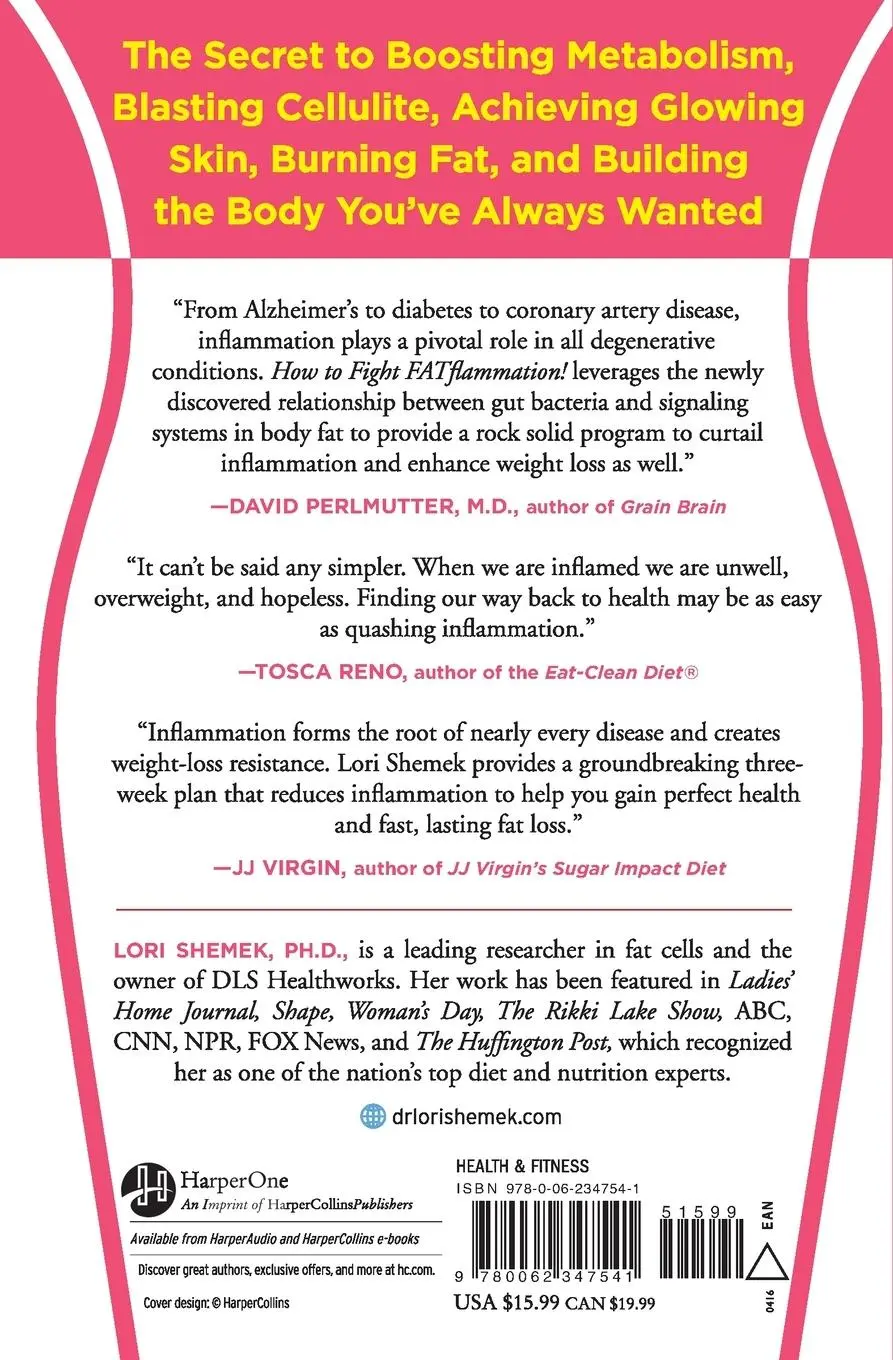 Rückseite: 9780062347541 | How to Fight FATflammation! | Lori Shemek | Taschenbuch | Englisch