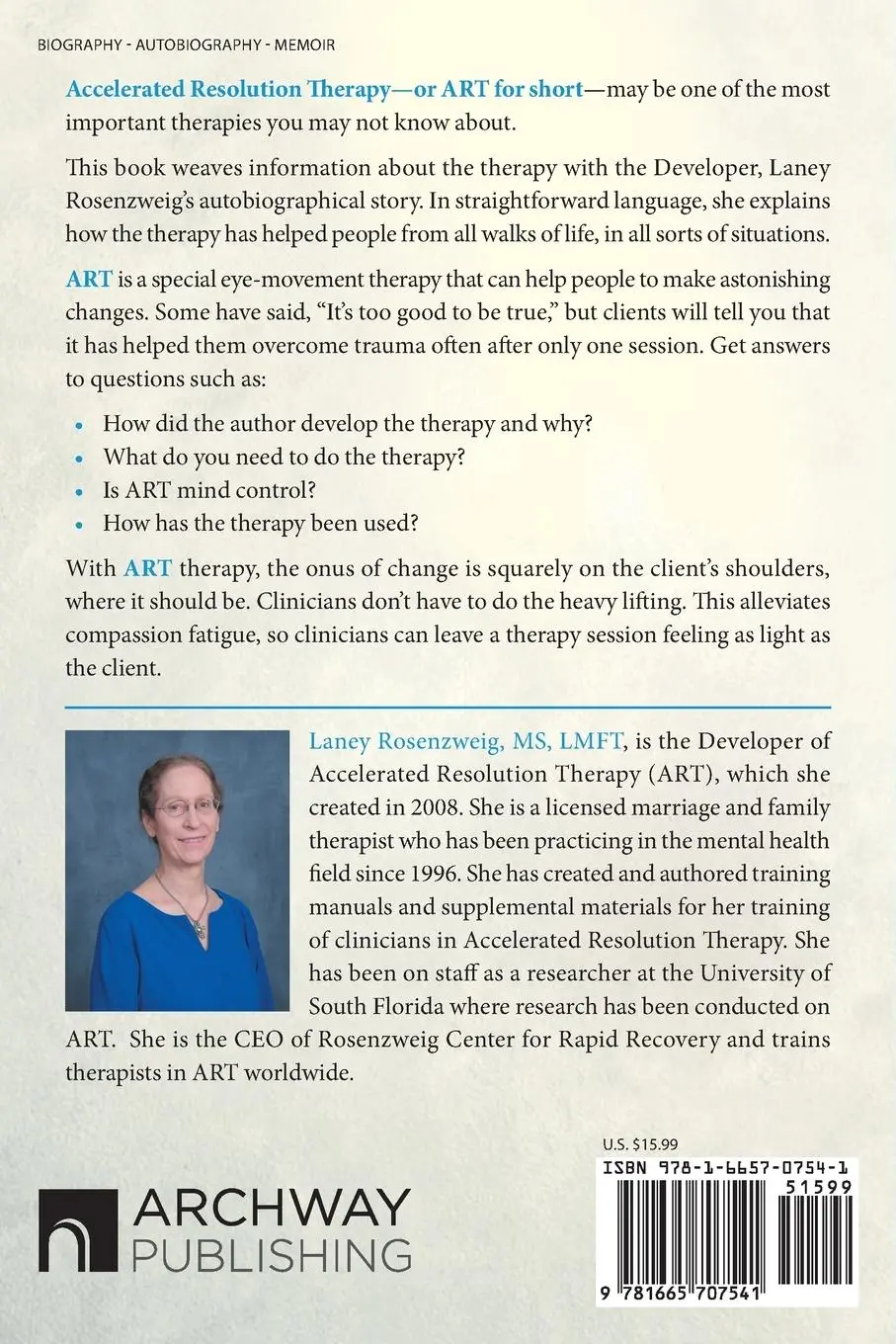 Rückseite: 9781665707541 | Too Good to Be True? | Accelerated Resolution Therapy | Lmft | Buch