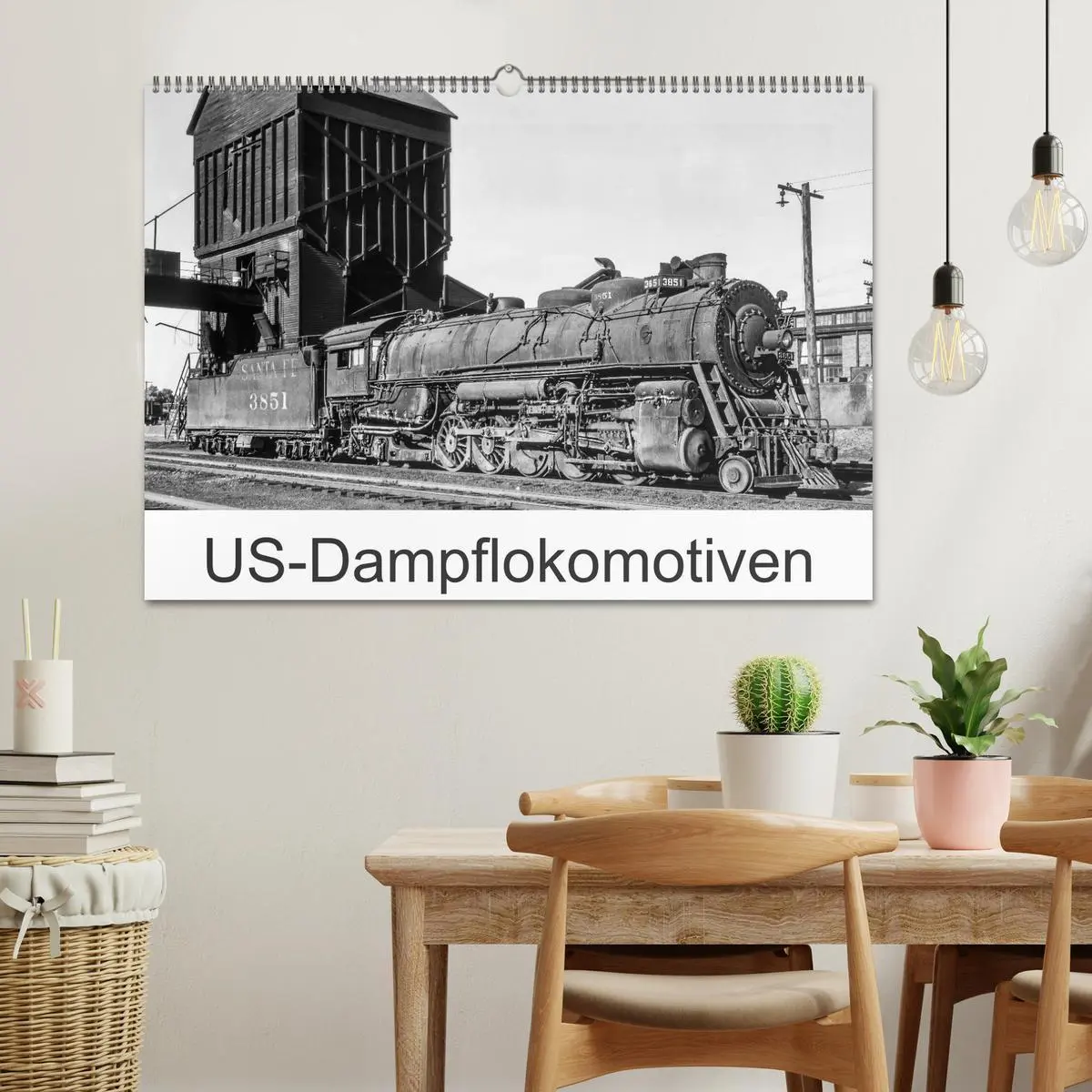Bild: 9783457847541 | US-Dampflokomotiven (Wandkalender 2026 DIN A2 quer), CALVENDO...