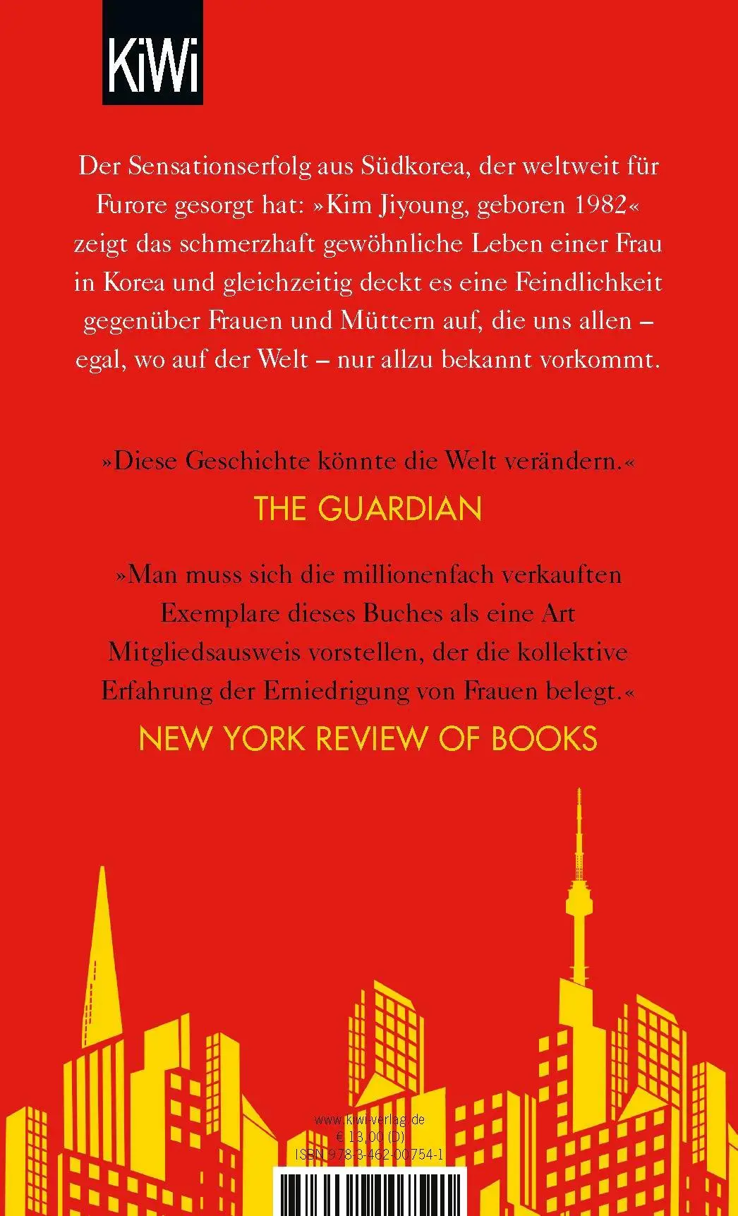 Rückseite: 9783462007541 | Kim Jiyoung, geboren 1982 | Roman | Cho Nam-Joo | Buch | 224 S. | 2024