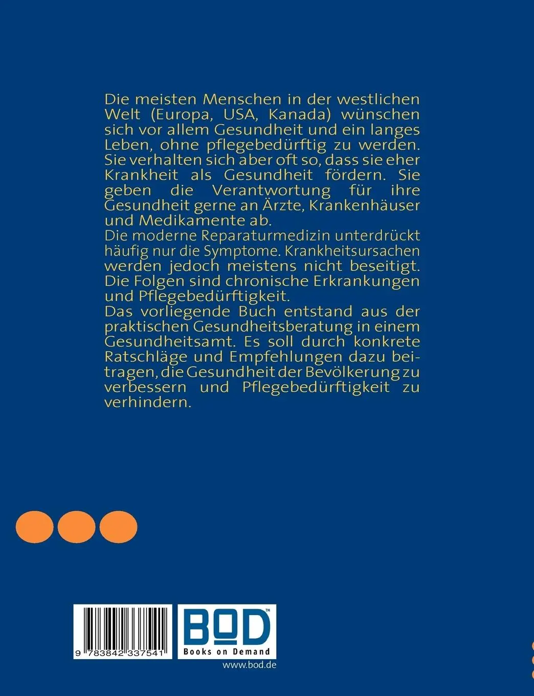 Rückseite: 9783842337541 | Gesund und fit bis ins hohe Alter | Andreas Modrzejewski | Taschenbuch