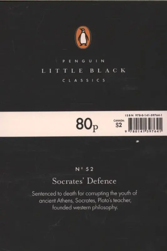 Rückseite: 9780141397641 | Socrates' Defence | Plato | Taschenbuch | Englisch | 2015