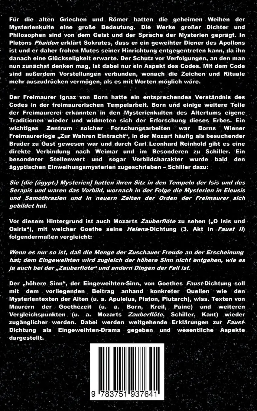 Rückseite: 9783751937641 | Goethes "Faust", der Freimaurer-Code und die Vorbilder aus den...