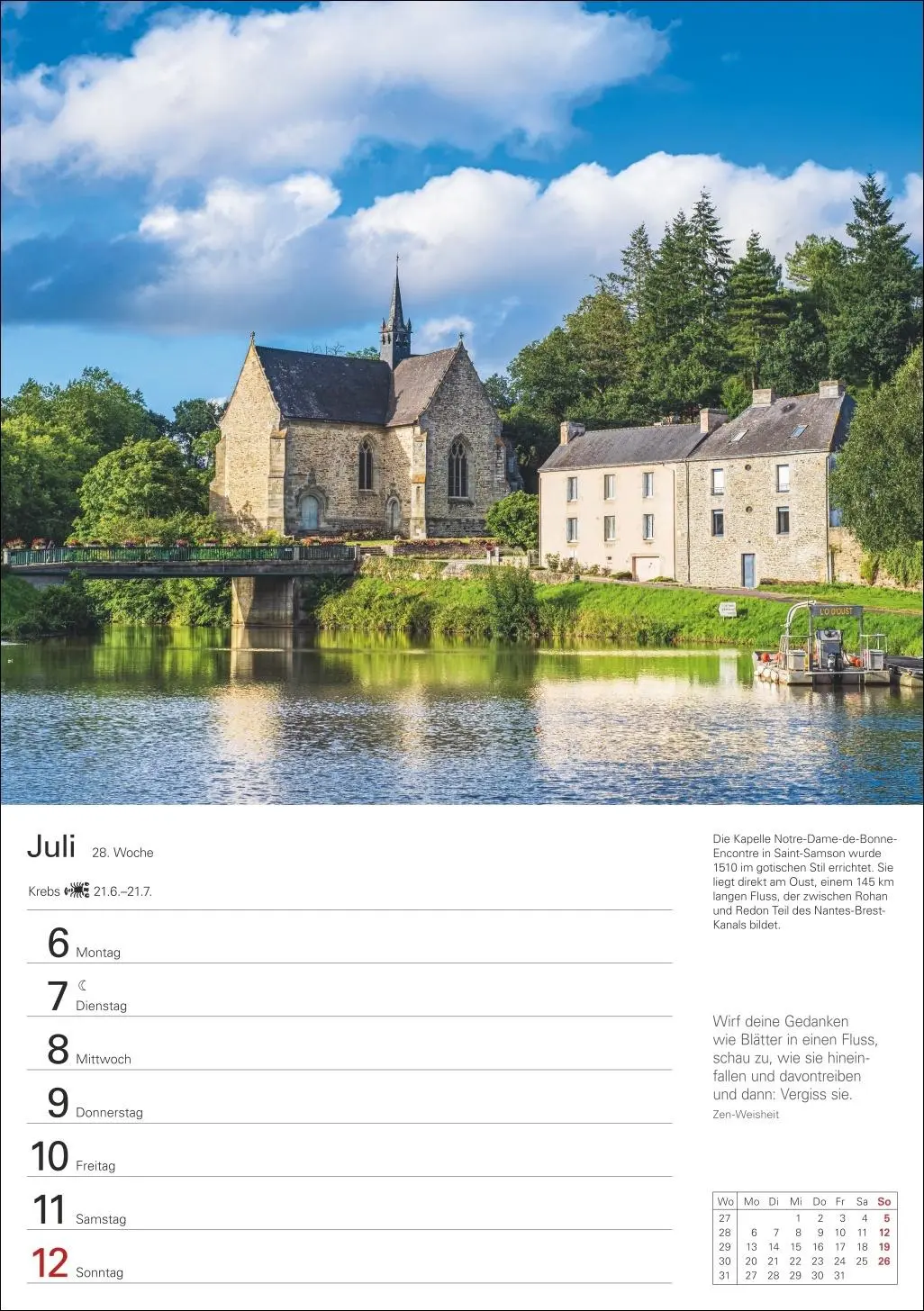 Bild: 9783840037641 | Bretagne und Normandie Wochenplaner 2026 - Eine Reise in 53 Bildern