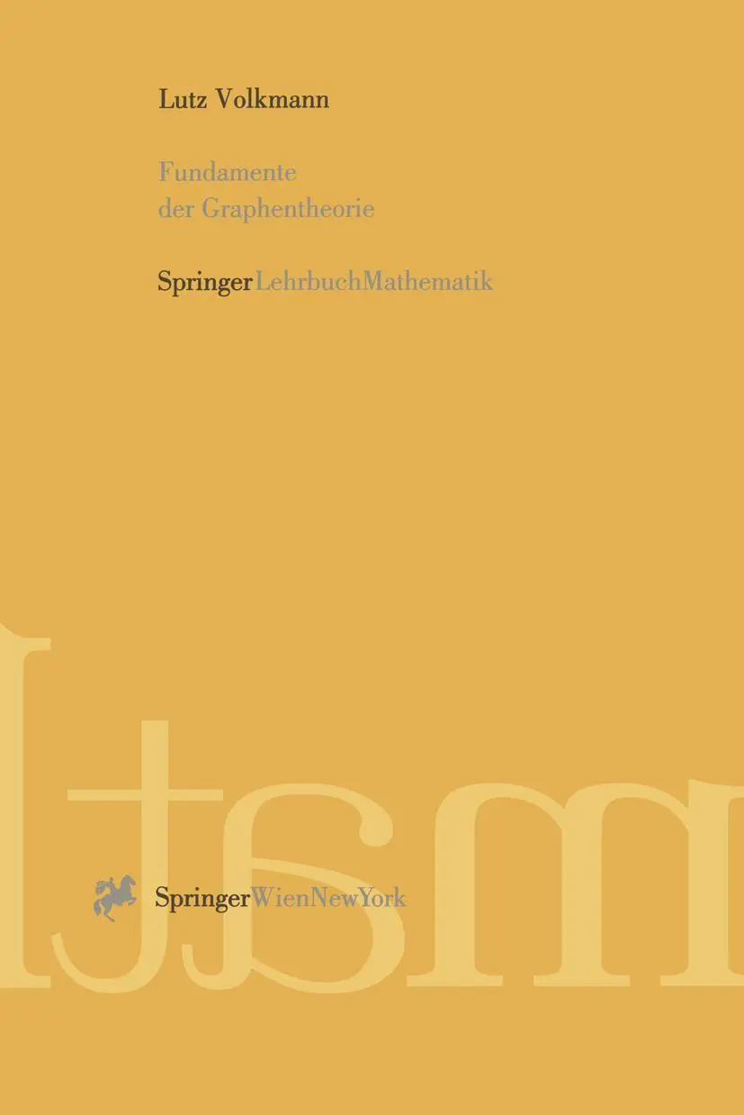 Cover: 9783211827741 | Fundamente der Graphentheorie | Lutz Volkmann | Taschenbuch | xix