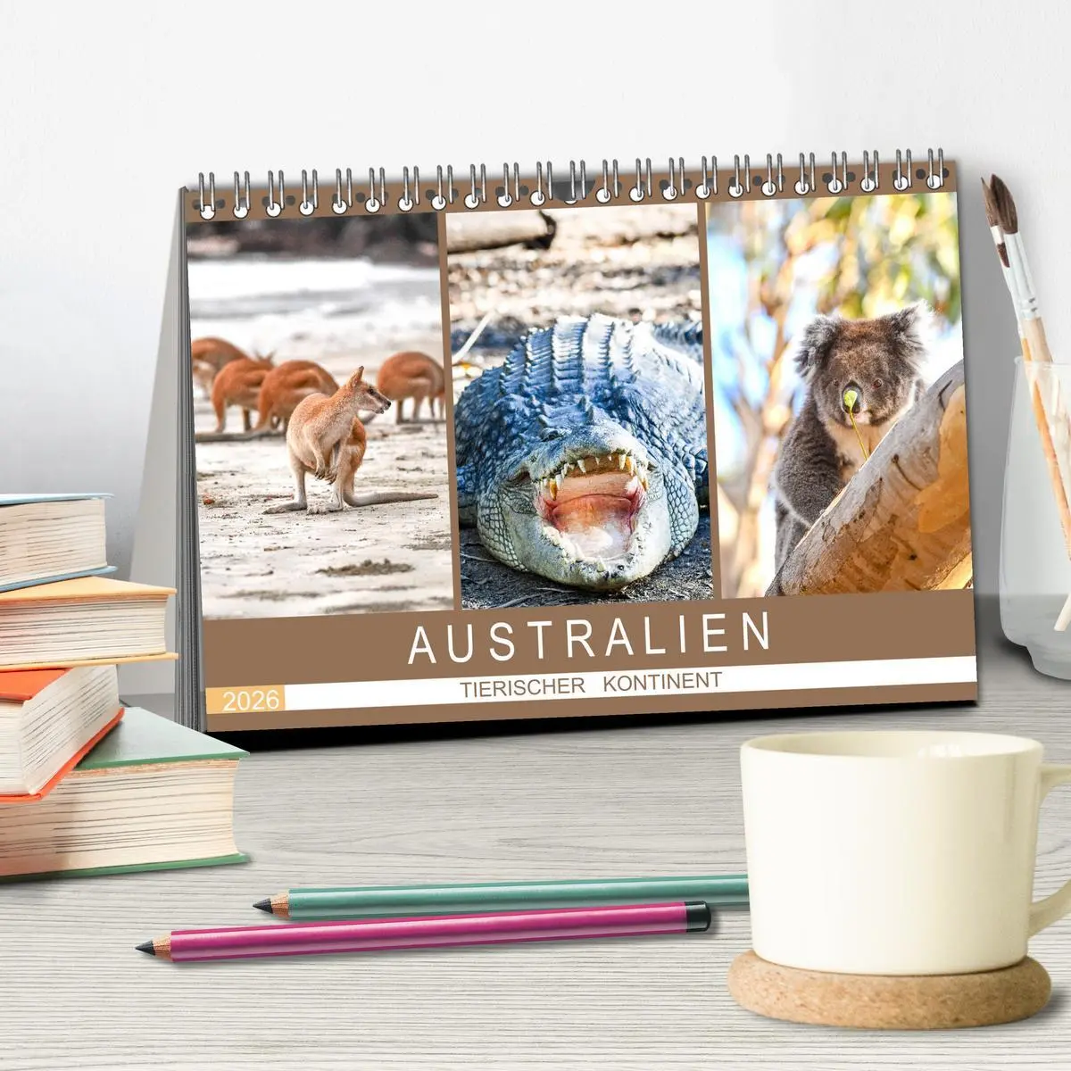 Bild: 9783457757741 | Australien, tierischer Kontinent (Tischkalender 2026 DIN A5 quer),...