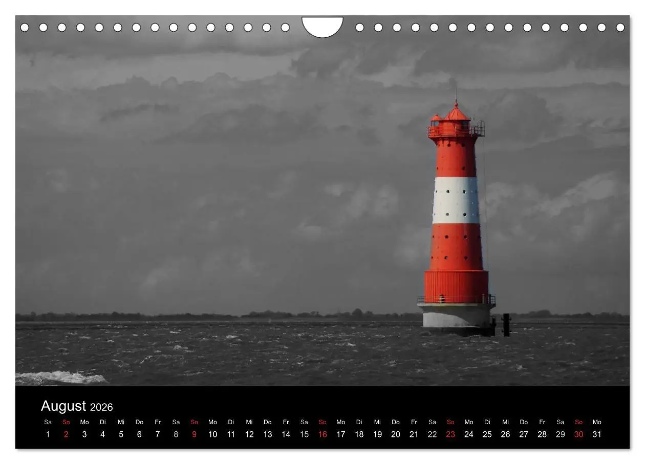 Bild: 9783516157741 | schwarz/weiß trifft farbe (Wandkalender 2026 DIN A4 quer), CALVENDO...