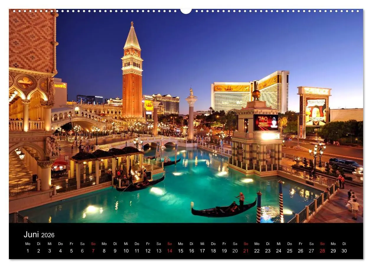 Bild: 9783516227741 | Las Vegas (Wandkalender 2026 DIN A2 quer), CALVENDO Monatskalender