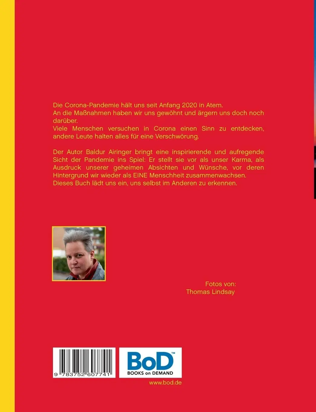 Rückseite: 9783752607741 | Corona als Karma | Baldur Airinger | Taschenbuch | 200 S. | Deutsch