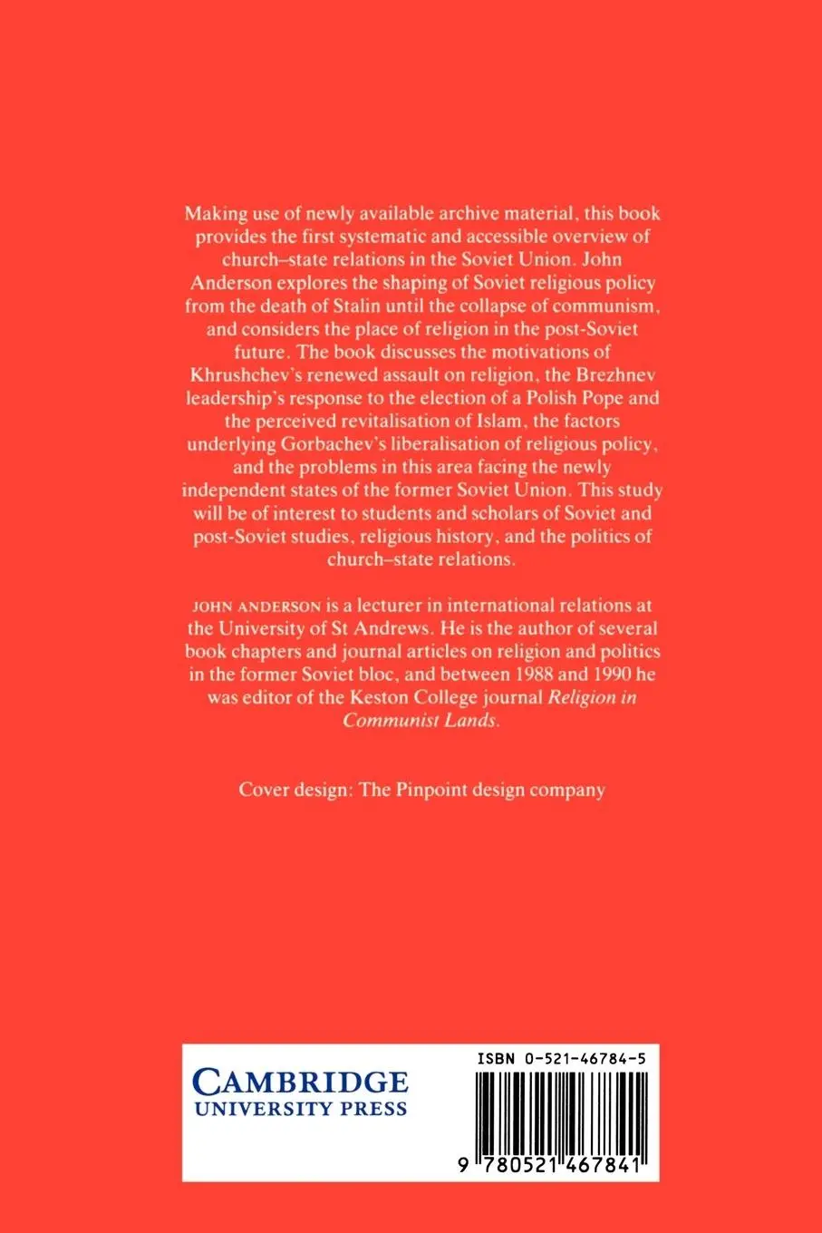 Rückseite: 9780521467841 | Religion, State and Politics in the Soviet Union and Successor States