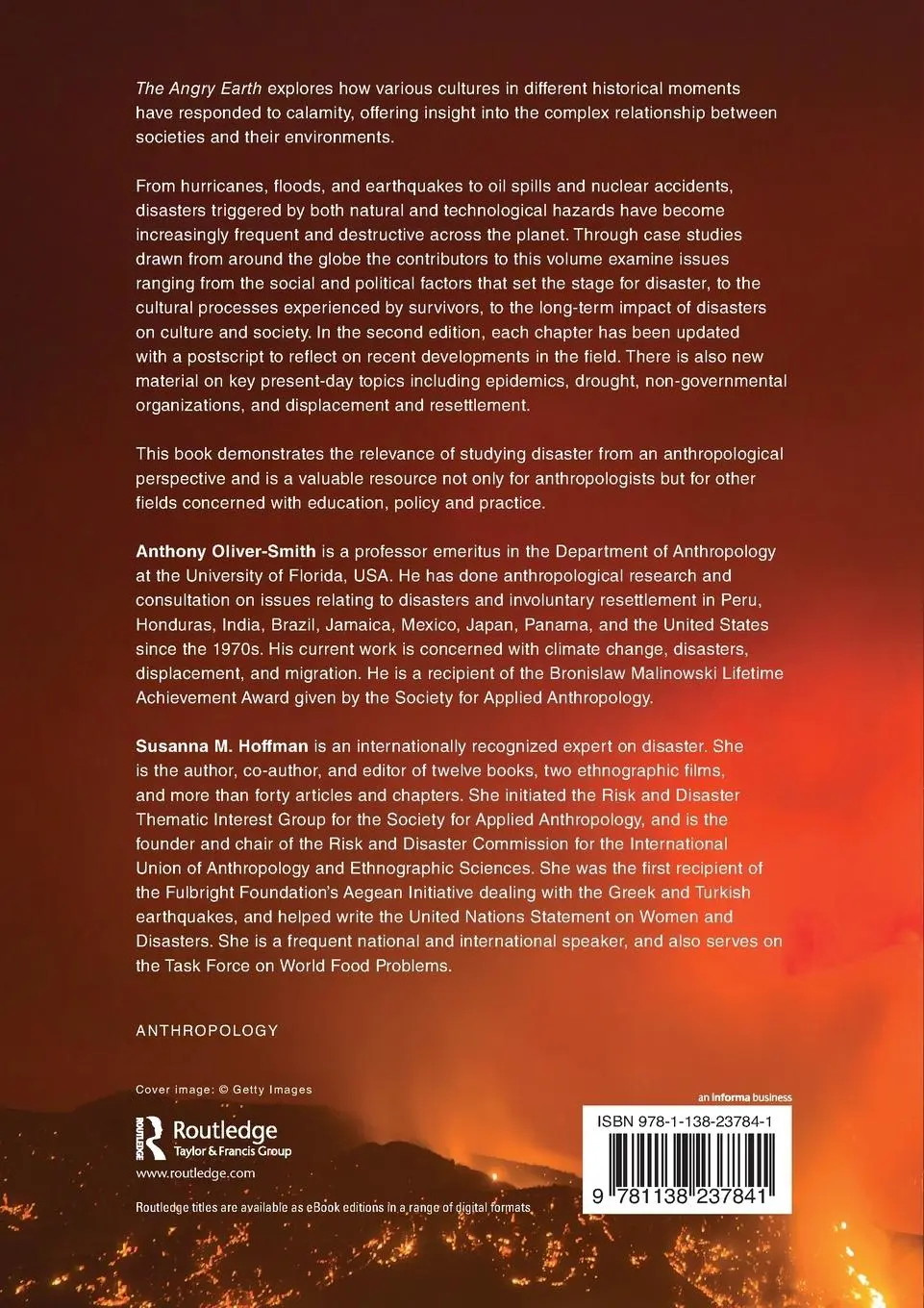 Rückseite: 9781138237841 | The Angry Earth | Disaster in Anthropological Perspective | Buch