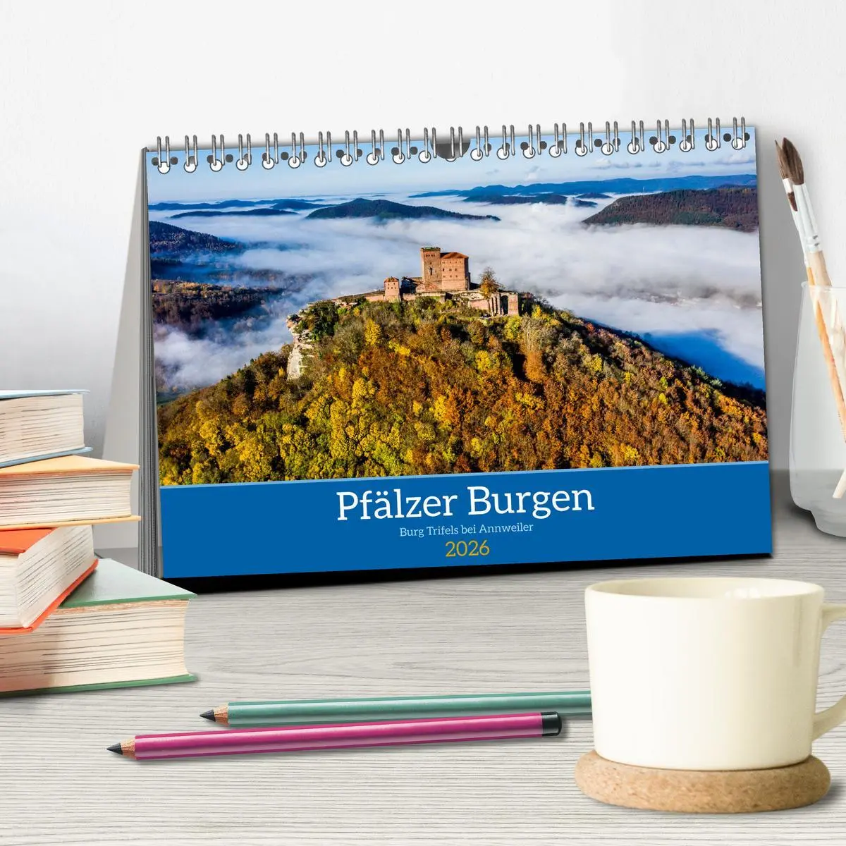Bild: 9783457297841 | Pfälzer Burgen (Tischkalender 2026 DIN A5 quer), CALVENDO...