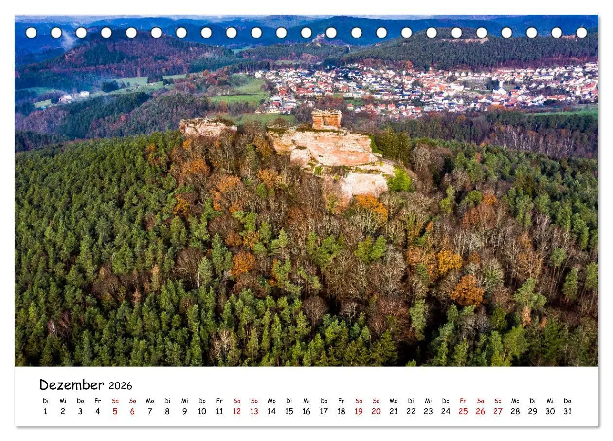 Bild: 9783457297841 | Pfälzer Burgen (Tischkalender 2026 DIN A5 quer), CALVENDO...