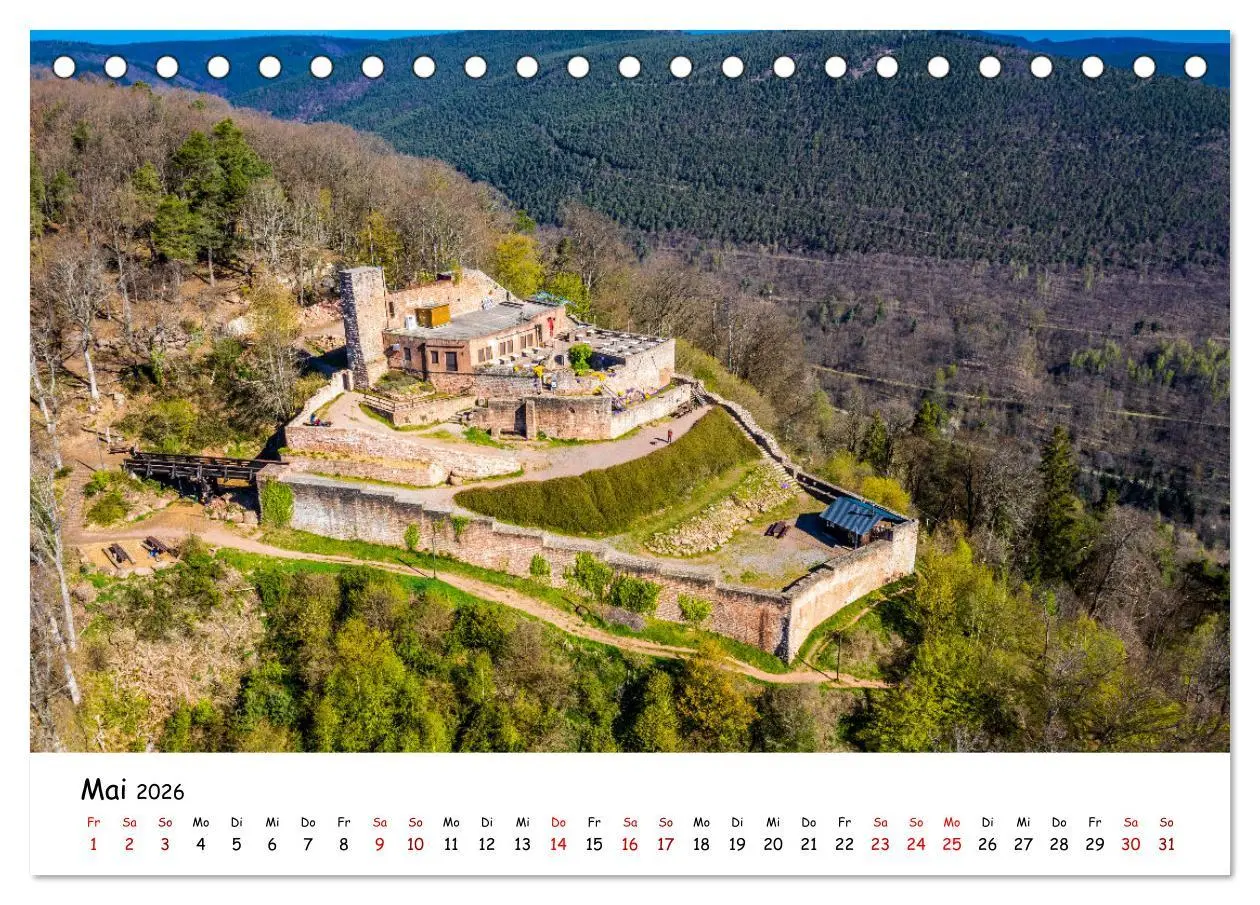 Bild: 9783457297841 | Pfälzer Burgen (Tischkalender 2026 DIN A5 quer), CALVENDO...