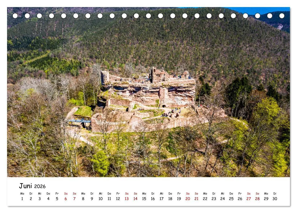Bild: 9783457297841 | Pfälzer Burgen (Tischkalender 2026 DIN A5 quer), CALVENDO...