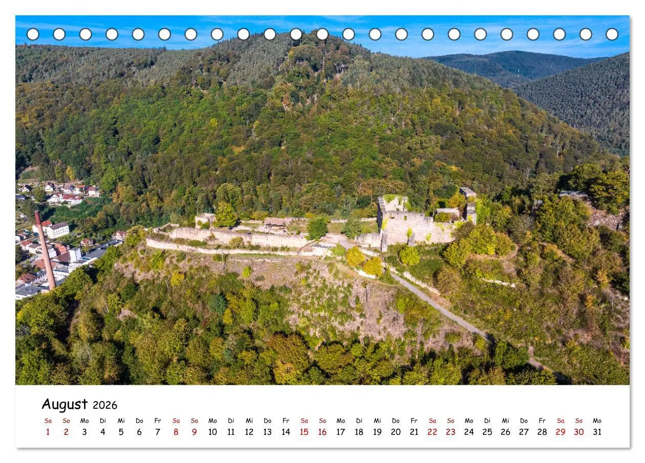 Bild: 9783457297841 | Pfälzer Burgen (Tischkalender 2026 DIN A5 quer), CALVENDO...