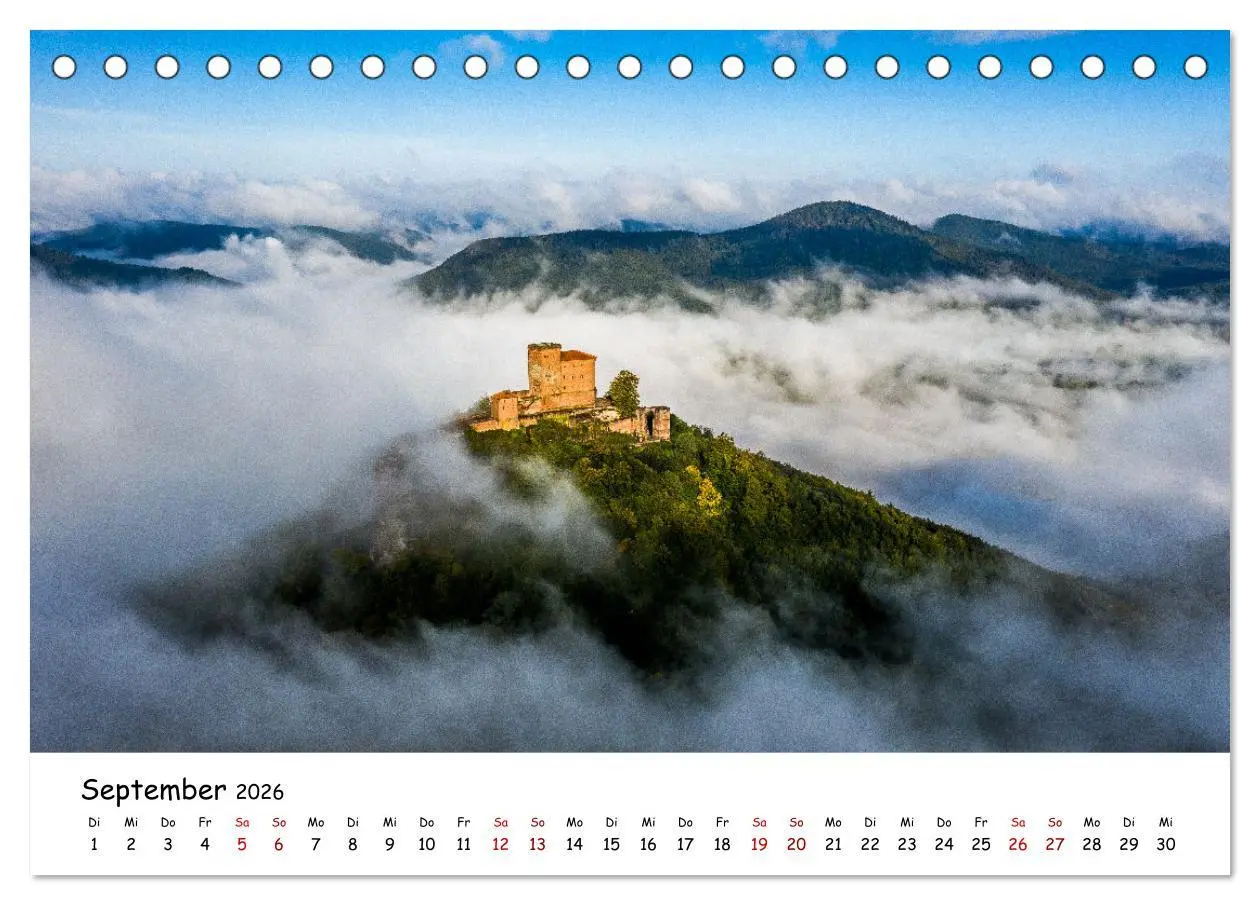 Bild: 9783457297841 | Pfälzer Burgen (Tischkalender 2026 DIN A5 quer), CALVENDO...